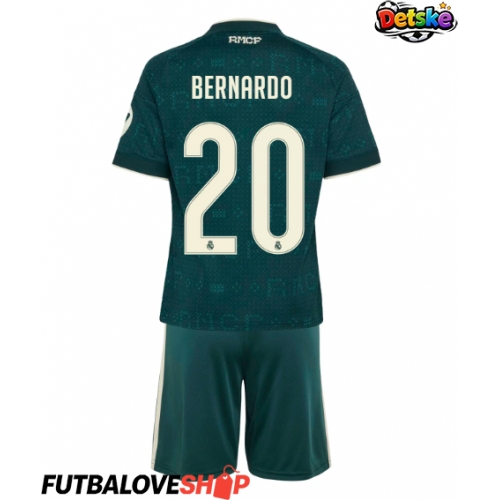 Dres Real Madrid Bernardo Silva #20 Preč pre deti 2026-27 Krátky Rukáv (+ trenírky)